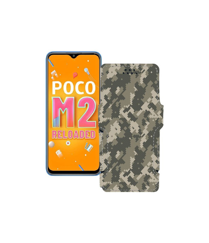 Чохол-книжка з екошкіри для телефону Xiaomi Poco M2 Reloaded (2021)