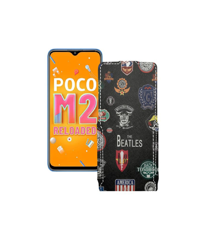 Чохол-флип з екошкіри для телефону Xiaomi Poco M2 Reloaded (2021)