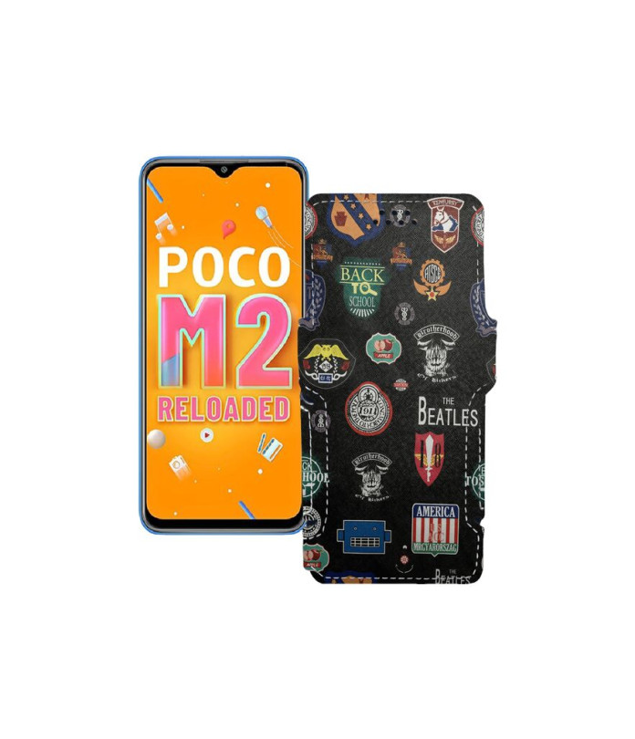 Чохол-книжка з екошкіри для телефону Xiaomi Poco M2 Reloaded (2021)