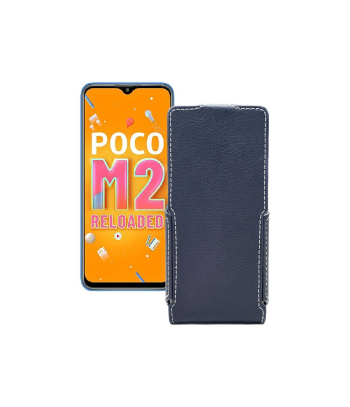 Чохол-флип з екошкіри для телефону Xiaomi Poco M2 Reloaded (2021)