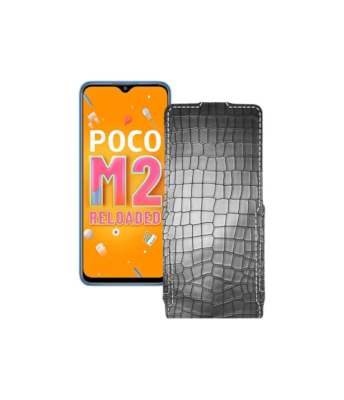 Чохол-флип з екошкіри для телефону Xiaomi Poco M2 Reloaded (2021)