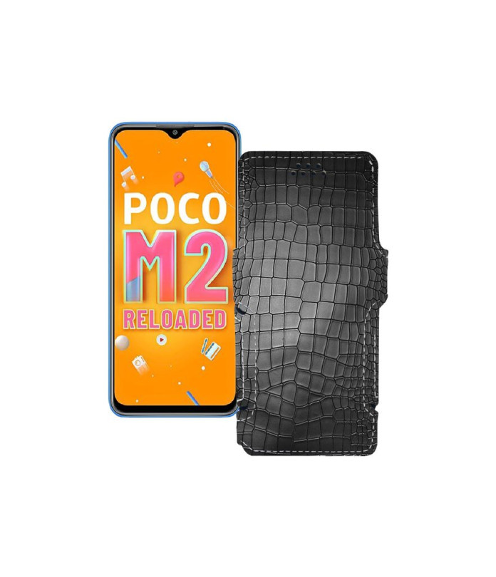 Чохол-книжка з екошкіри для телефону Xiaomi Poco M2 Reloaded (2021)