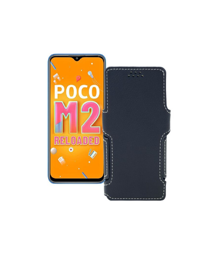 Чохол-книжка з екошкіри для телефону Xiaomi Poco M2 Reloaded (2021)