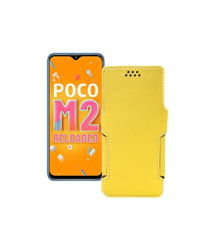 Чохол-книжка з екошкіри для телефону Xiaomi Poco M2 Reloaded (2021)