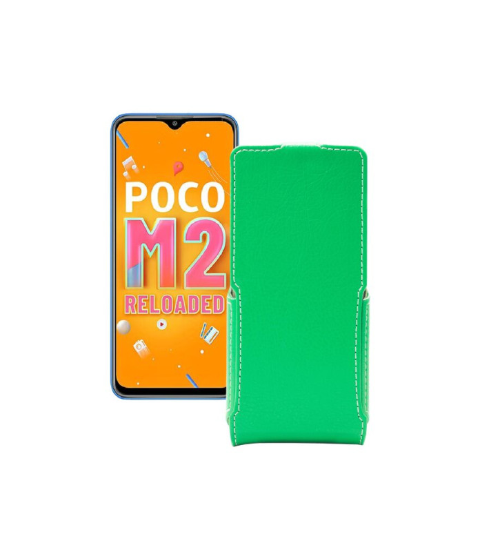 Чохол-флип з екошкіри для телефону Xiaomi Poco M2 Reloaded (2021)