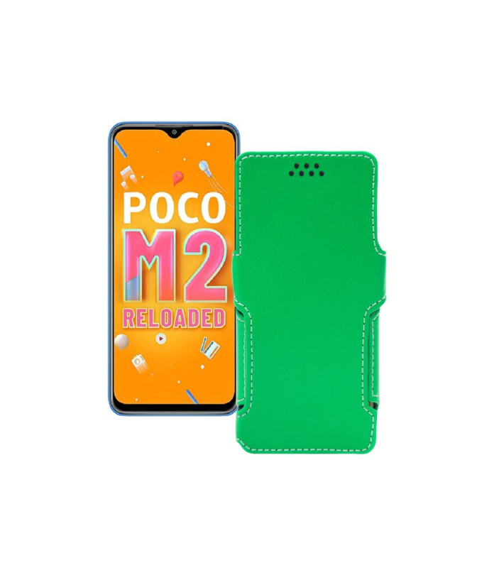 Чохол-книжка з екошкіри для телефону Xiaomi Poco M2 Reloaded (2021)