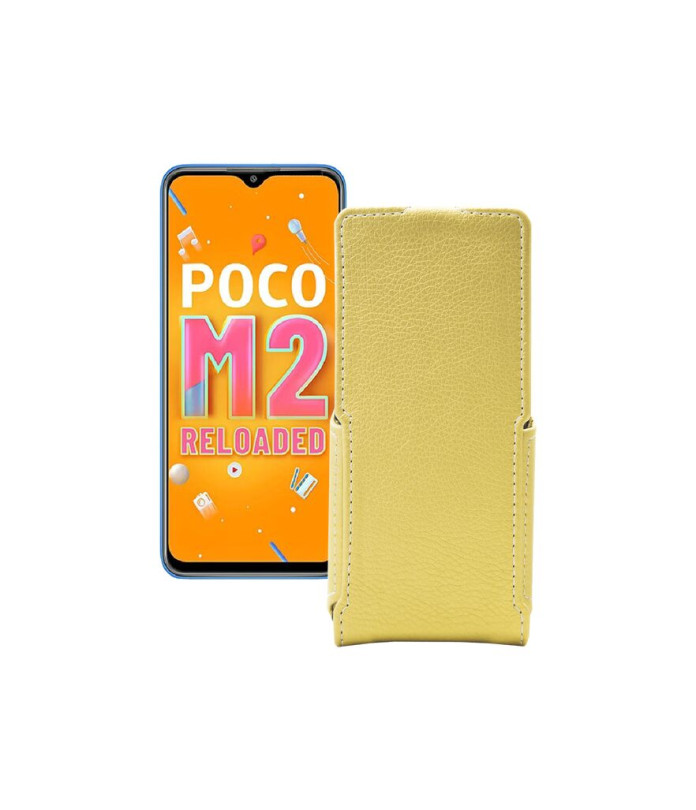 Чохол-флип з екошкіри для телефону Xiaomi Poco M2 Reloaded (2021)