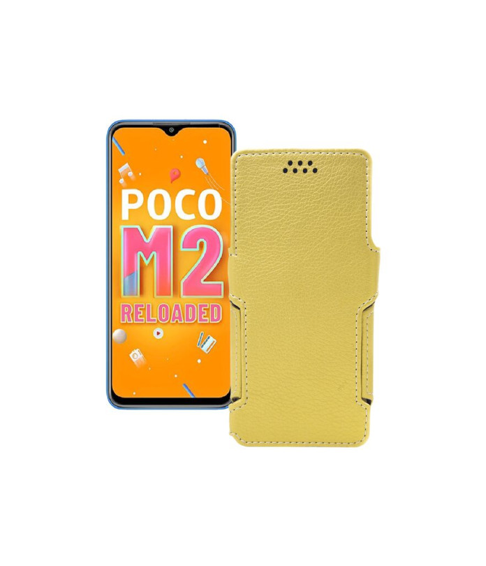 Чохол-книжка з екошкіри для телефону Xiaomi Poco M2 Reloaded (2021)