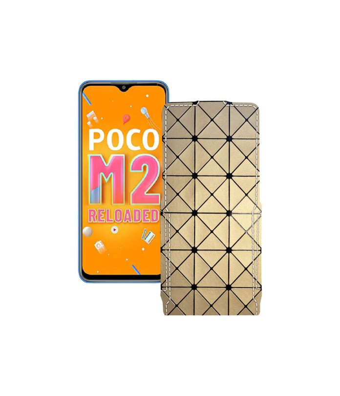 Чохол-флип з екошкіри для телефону Xiaomi Poco M2 Reloaded (2021)