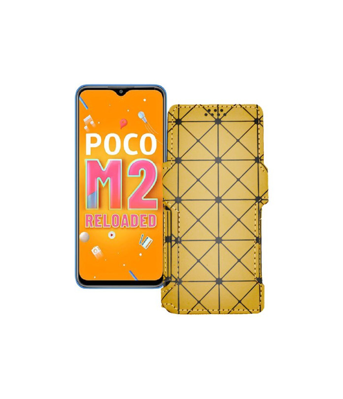 Чохол-книжка з екошкіри для телефону Xiaomi Poco M2 Reloaded (2021)