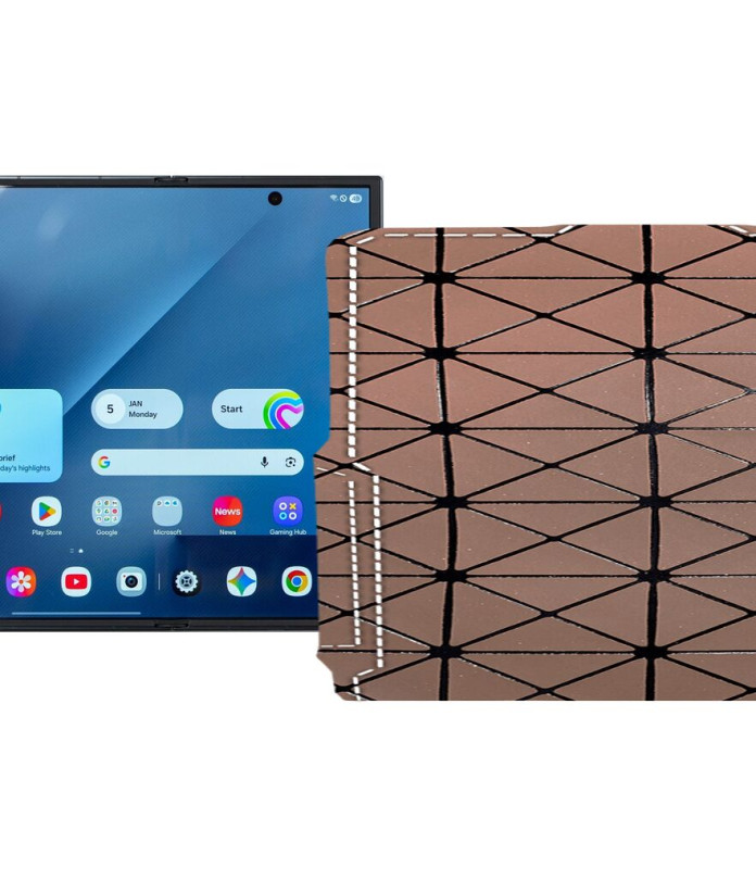 Чохол-флип з екошкіри для телефону Samsung Galaxy Z TriFold 5G (F968)