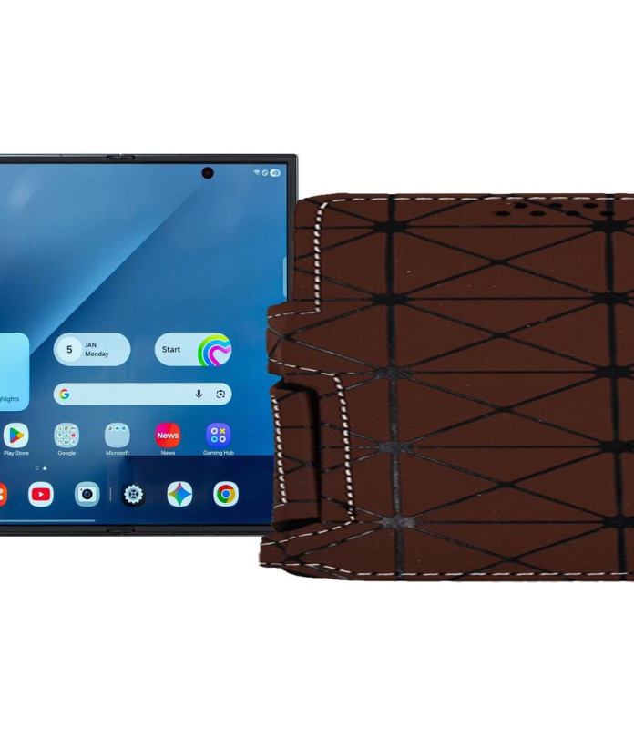 Чохол-книжка з екошкіри для телефону Samsung Galaxy Z TriFold 5G (F968)