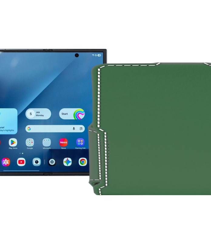 Чохол-флип з екошкіри для телефону Samsung Galaxy Z TriFold 5G (F968)