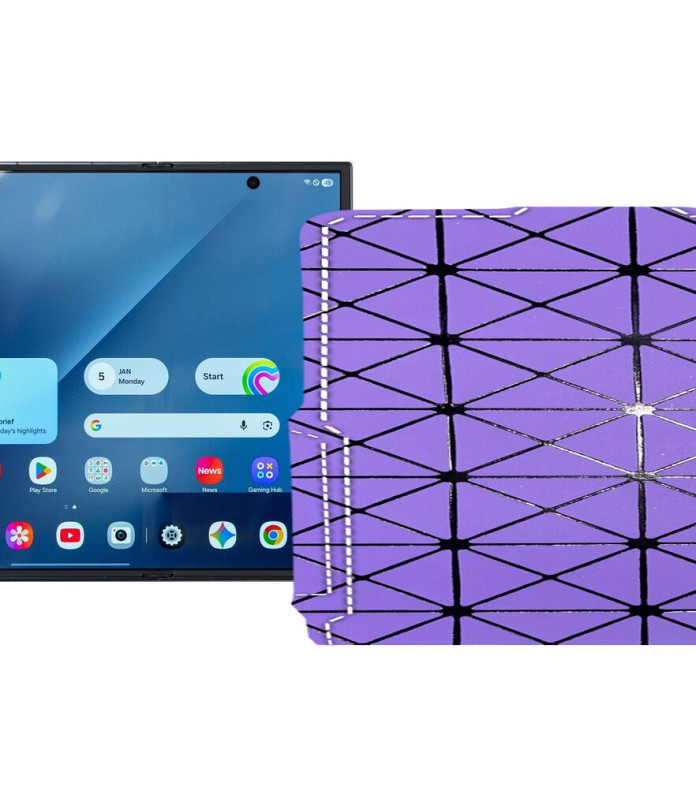 Чохол-флип з екошкіри для телефону Samsung Galaxy Z TriFold 5G (F968)