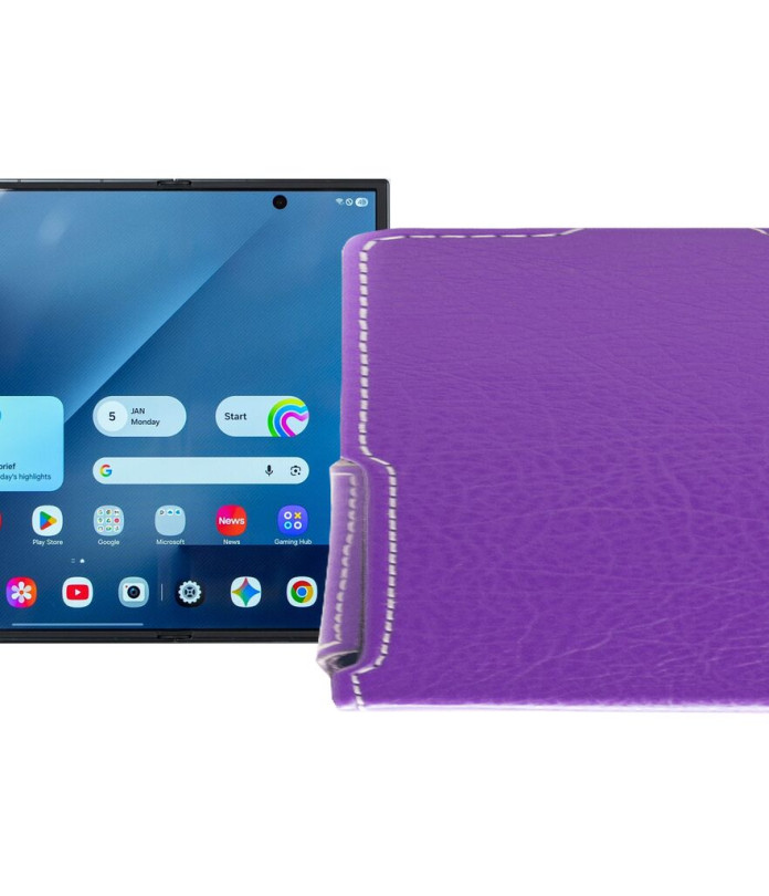 Чохол-флип з екошкіри для телефону Samsung Galaxy Z TriFold 5G (F968)