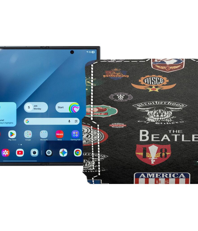 Чохол-флип з екошкіри для телефону Samsung Galaxy Z TriFold 5G (F968)