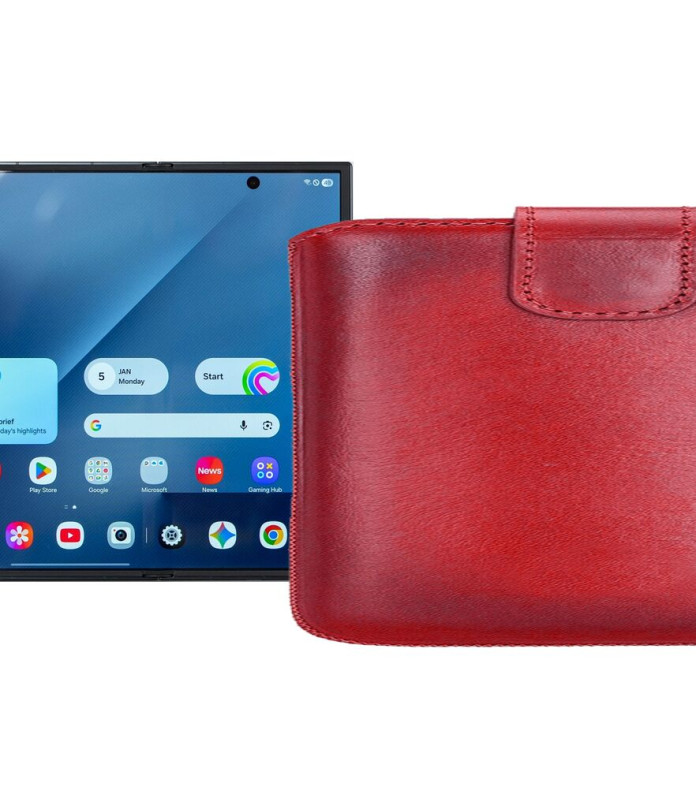 Витяжка з екошкіри для телефону Samsung Galaxy Z TriFold 5G (F968)