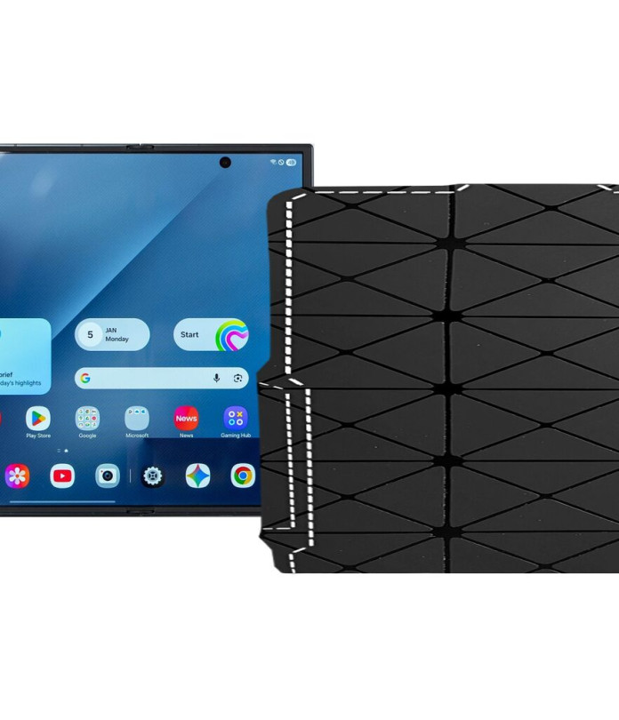 Чохол-флип з екошкіри для телефону Samsung Galaxy Z TriFold 5G (F968)