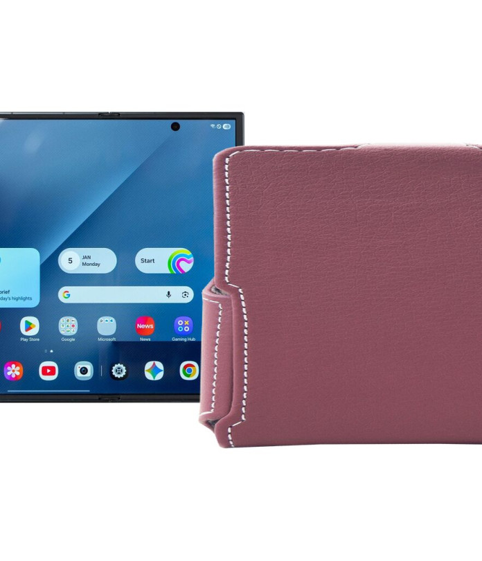 Чохол-флип з екошкіри для телефону Samsung Galaxy Z TriFold 5G (F968)