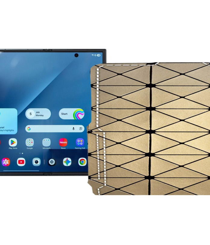 Чохол-флип з екошкіри для телефону Samsung Galaxy Z TriFold 5G (F968)