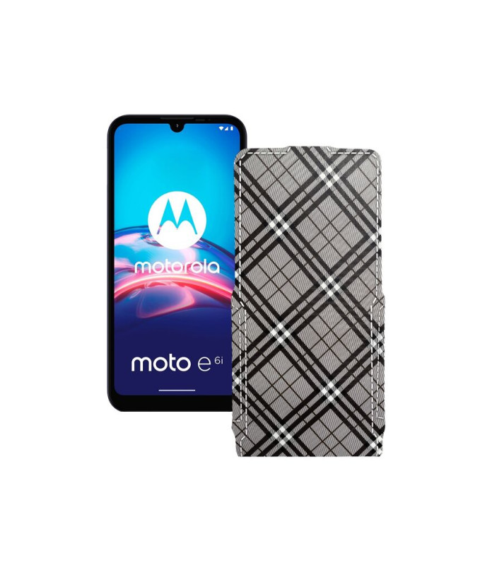 Чохол-флип з екошкіри для телефону Motorola Moto E6i