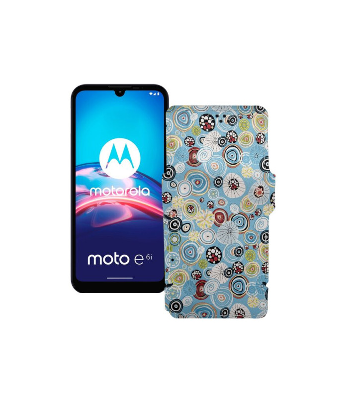 Чохол-книжка з екошкіри для телефону Motorola Moto E6i