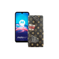 Чохол-флип з екошкіри для телефону Motorola Moto E6i