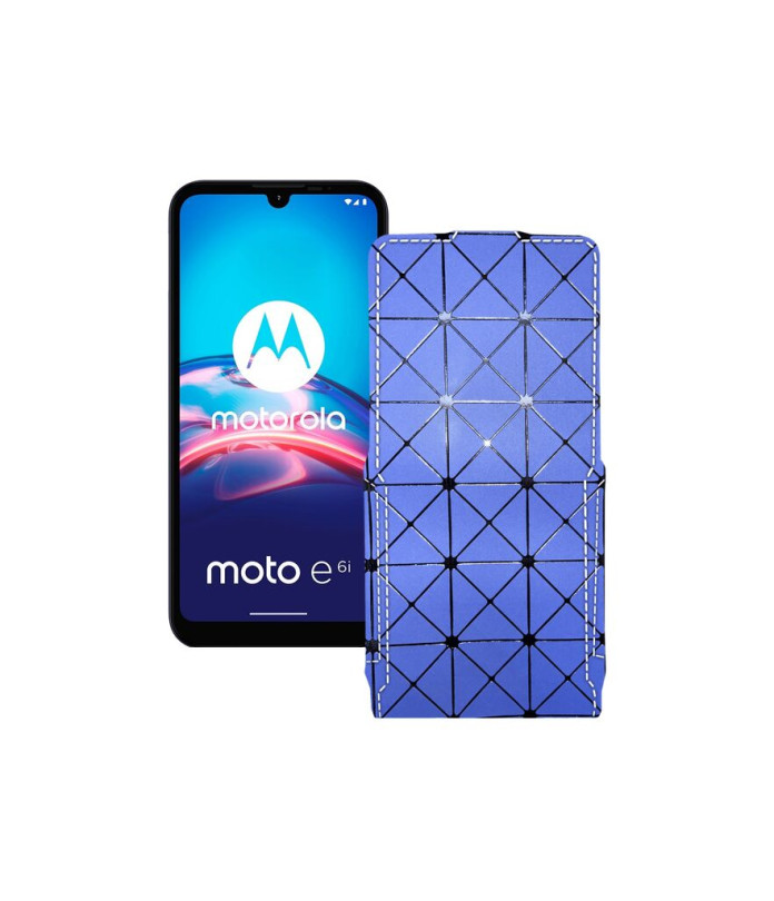 Чохол-флип з екошкіри для телефону Motorola Moto E6i