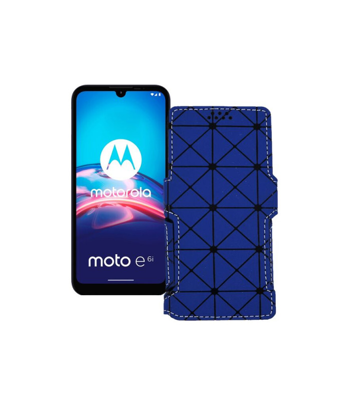 Чохол-книжка з екошкіри для телефону Motorola Moto E6i