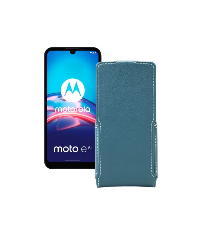 Чохол-флип з екошкіри для телефону Motorola Moto E6i