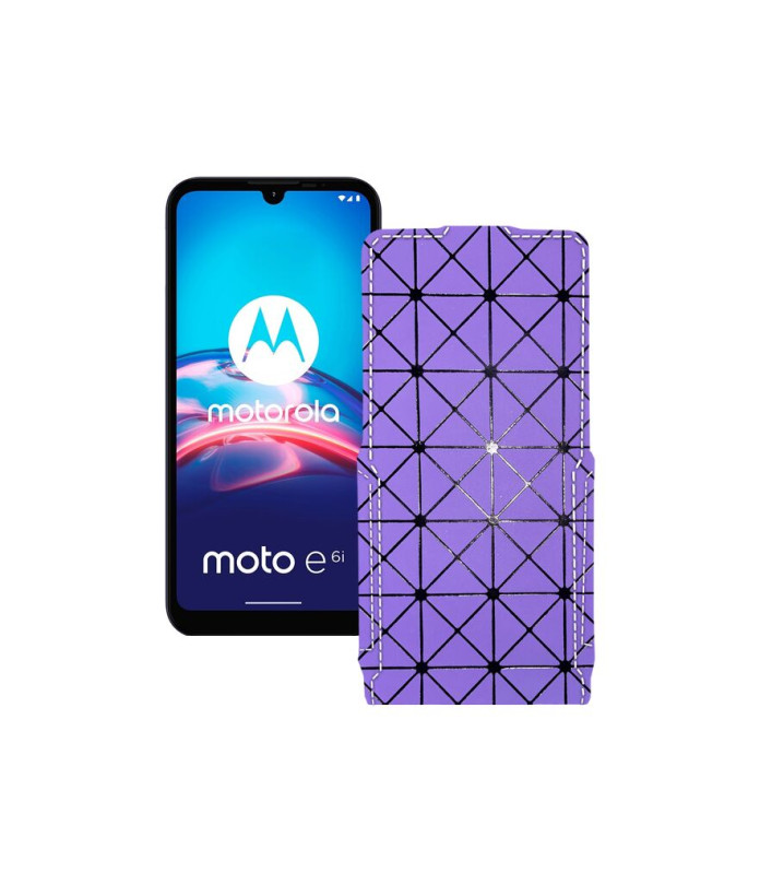 Чохол-флип з екошкіри для телефону Motorola Moto E6i