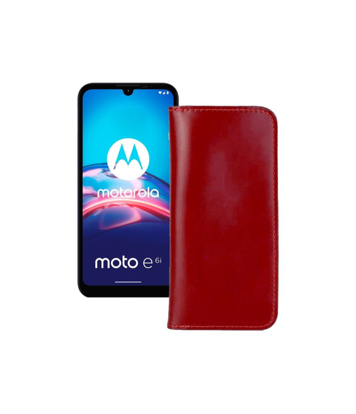 Портмоне з шкіри для телефону Motorola Moto E6i