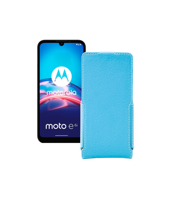 Чохол-флип з екошкіри для телефону Motorola Moto E6i