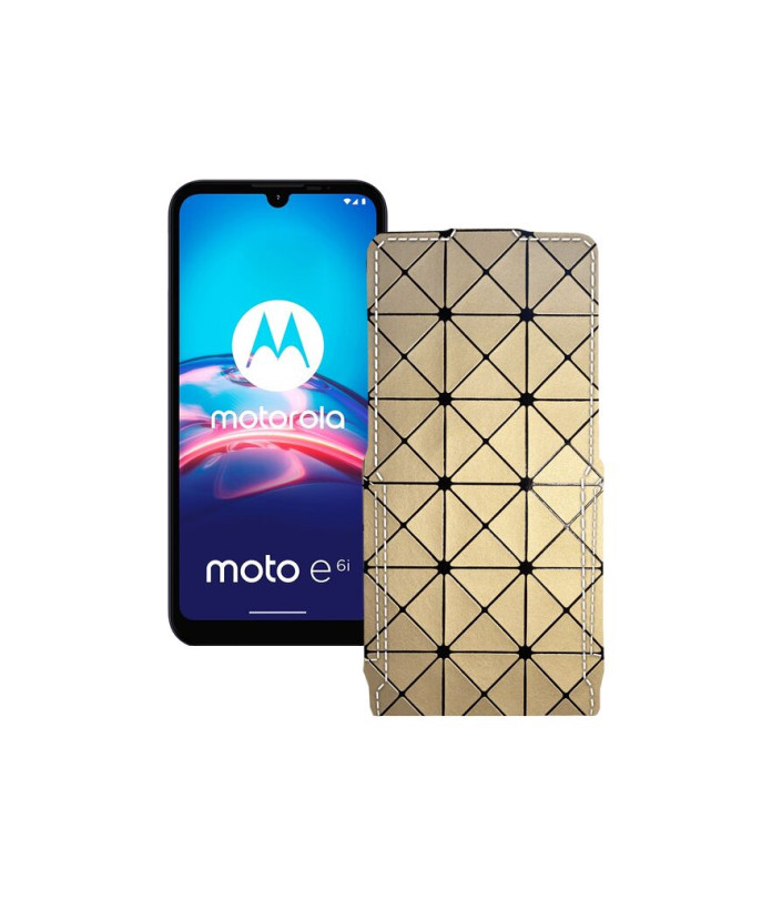 Чохол-флип з екошкіри для телефону Motorola Moto E6i