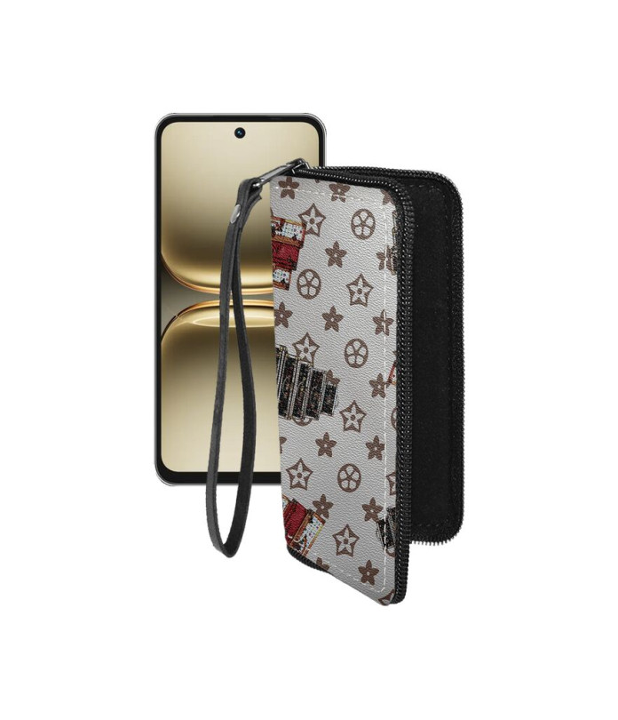 Чохол-гаманець з екошкіри для телефону Tecno Spark 40