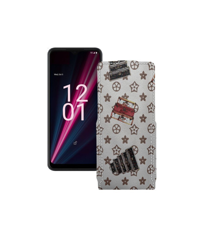 Чохол-флип з екошкіри для телефону T-Mobile T Phone Pro