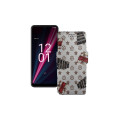 Чохол-книжка з екошкіри для телефону T-Mobile T Phone Pro