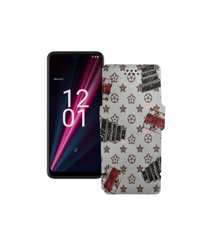 Чохол-книжка з екошкіри для телефону T-Mobile T Phone Pro