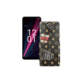 Чохол-флип з екошкіри для телефону T-Mobile T Phone Pro