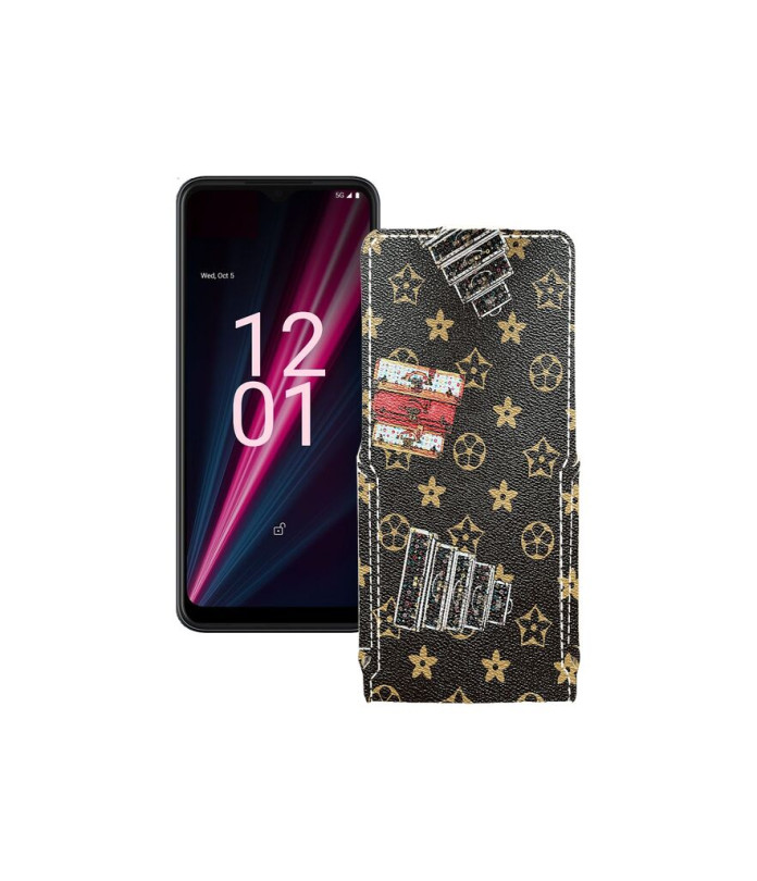 Чохол-флип з екошкіри для телефону T-Mobile T Phone Pro