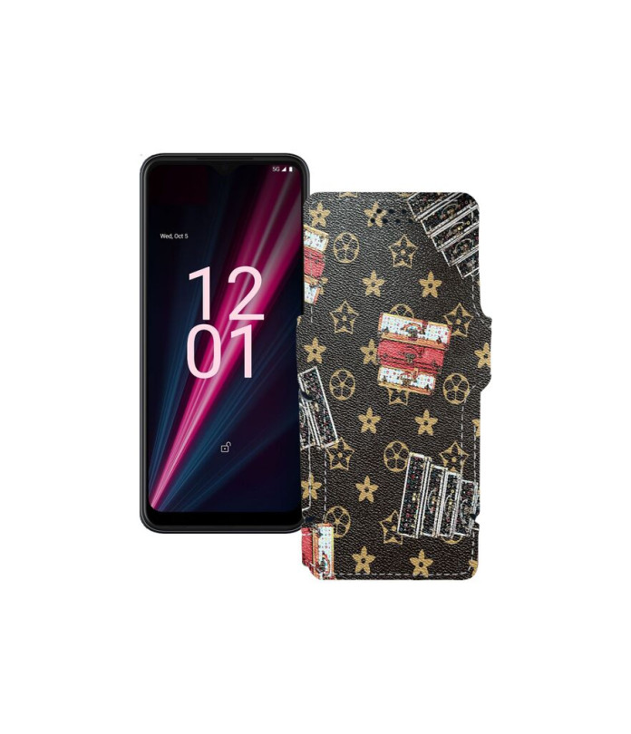 Чохол-книжка з екошкіри для телефону T-Mobile T Phone Pro