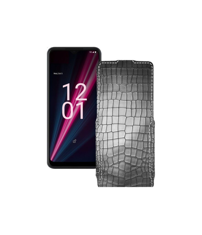 Чохол-флип з екошкіри для телефону T-Mobile T Phone Pro