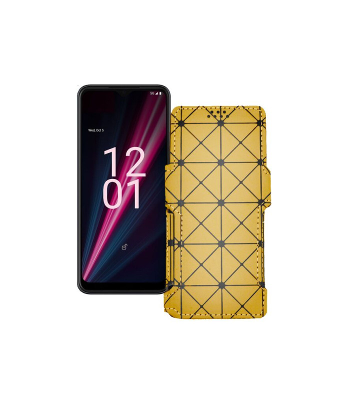 Чохол-книжка з екошкіри для телефону T-Mobile T Phone Pro