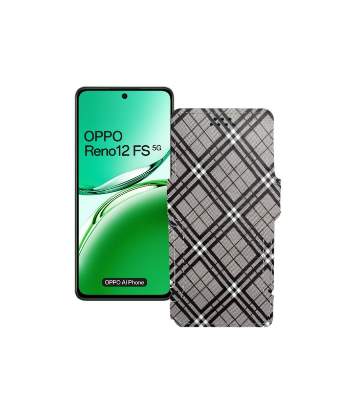 Чохол-книжка з екошкіри для телефону OPPO Reno 12 FS 5G