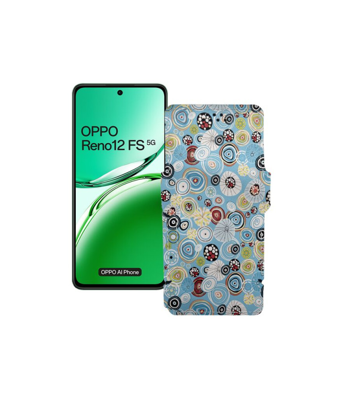Чохол-книжка з екошкіри для телефону OPPO Reno 12 FS 5G