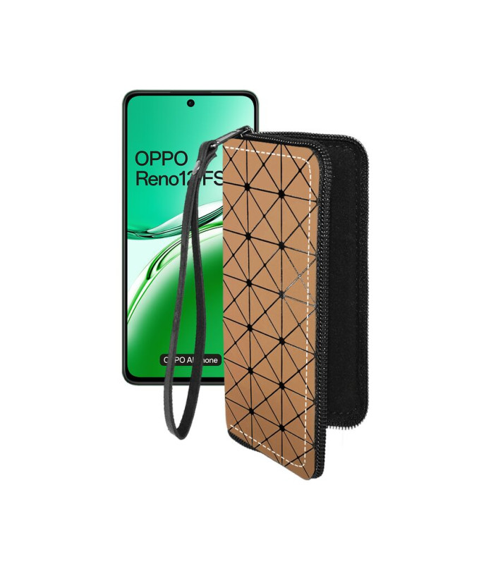 Чохол-гаманець з екошкіри для телефону OPPO Reno 12 FS 5G