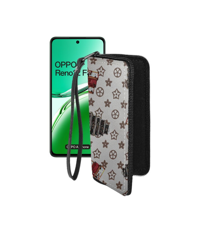 Чохол-гаманець з екошкіри для телефону OPPO Reno 12 FS 5G
