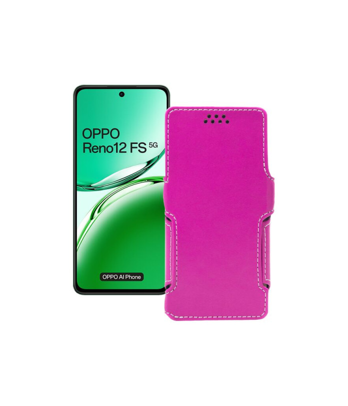 Чохол-книжка з екошкіри для телефону OPPO Reno 12 FS 5G
