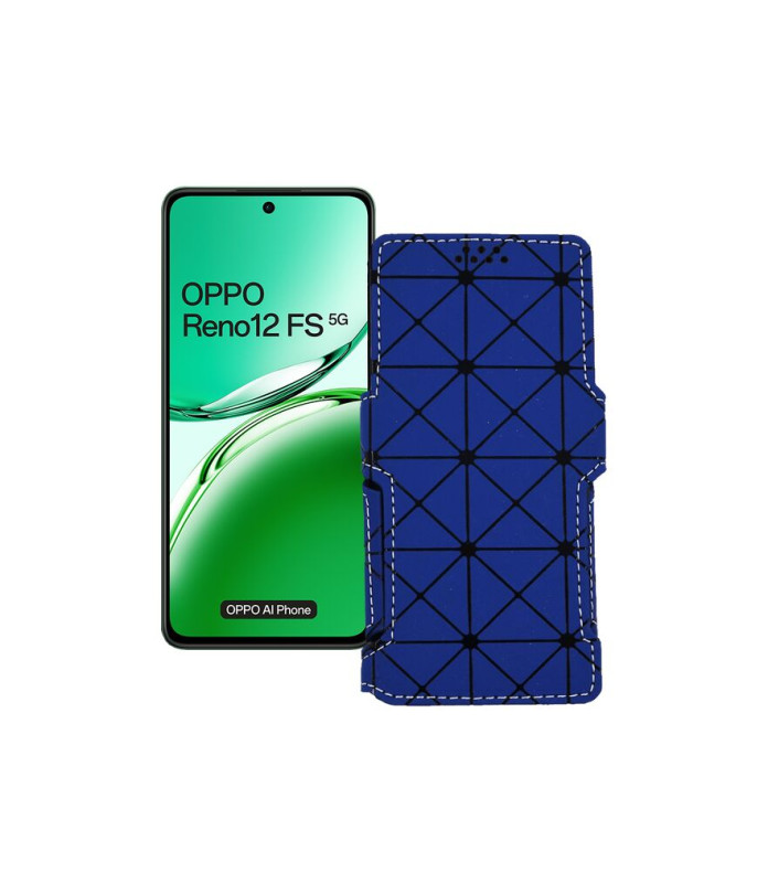 Чохол-книжка з екошкіри для телефону OPPO Reno 12 FS 5G