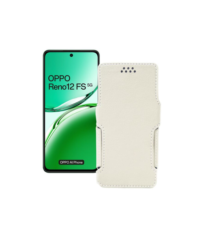 Чохол-книжка з екошкіри для телефону OPPO Reno 12 FS 5G
